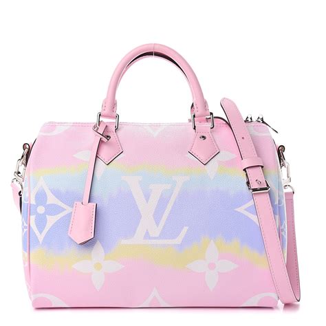 louis vuitton speedy bandouliere lv escale 30 pastel|louis vuitton bandouiller 30 monogram.